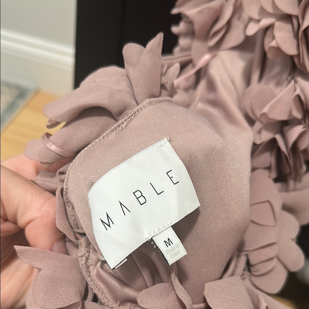 Elegant Purple Pleated Dress - Picture 5 of 5